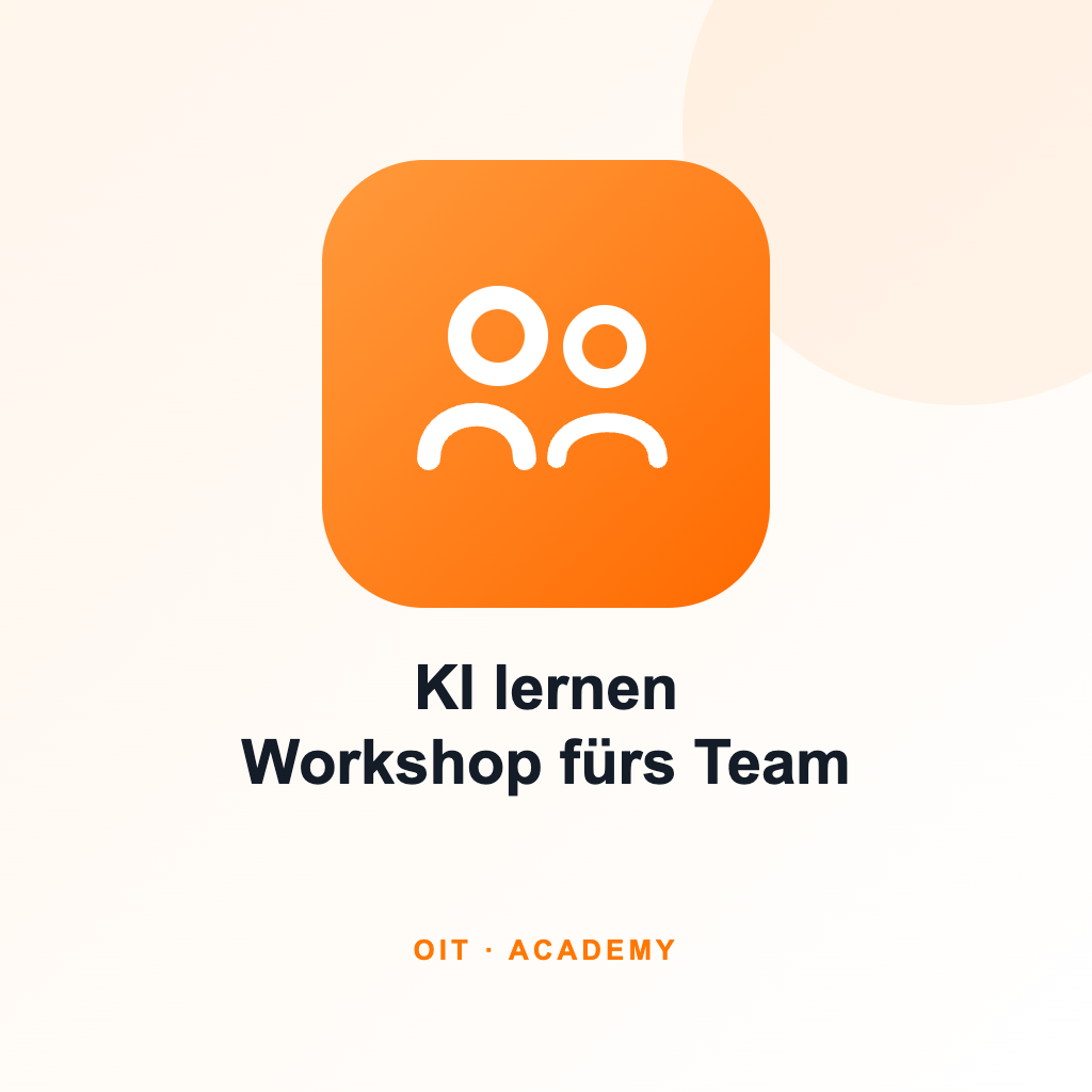 KI lernen – Workshop für dein Team