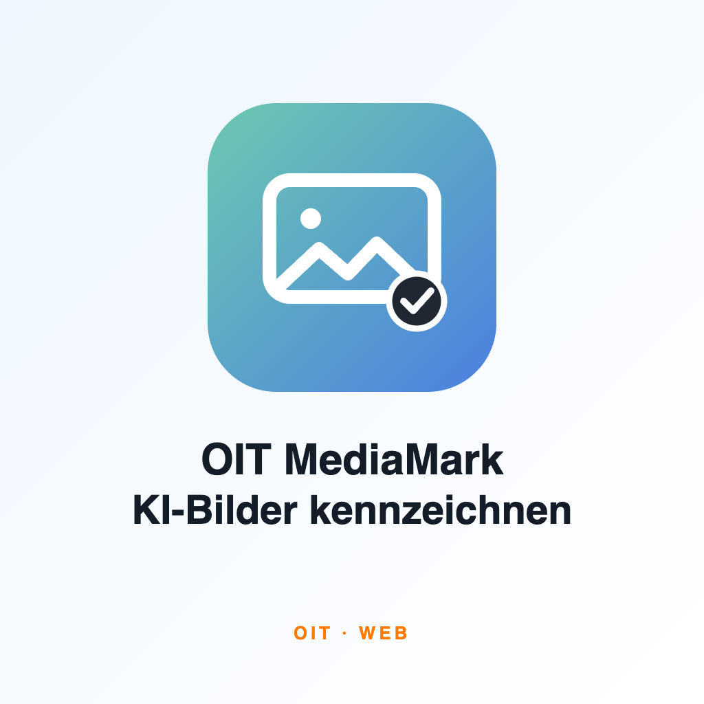 OIT MediaMark – KI-Bilder kennzeichnen (WordPress)