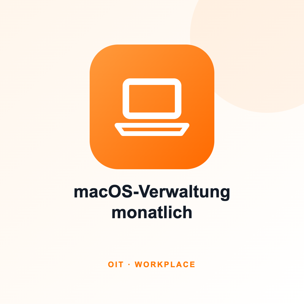 [MW-MAC] Managed Workplace macOS-Verwaltung [m]